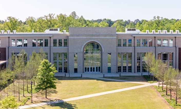 Auburn High School in Auburn, Alabama with brickwork from C&C Masonry