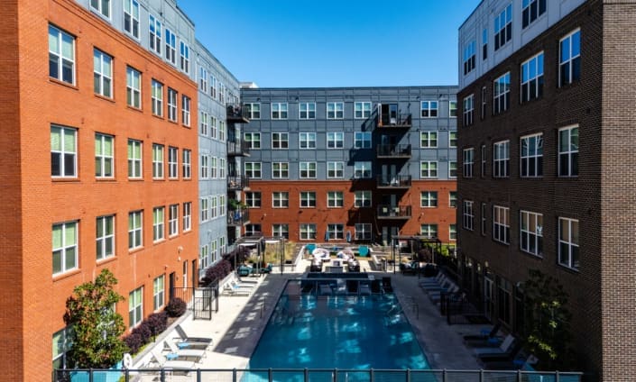 The Auburn Uncommon apartment complex in Auburn, Alabama with brickwork from C&C Masonry
