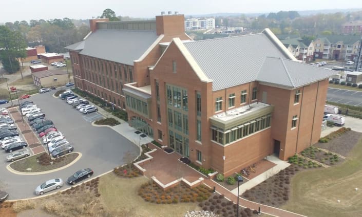 The Auburn University CASIC Engineering Building in Auburn, Alabama with brickwork from C&C Masonry