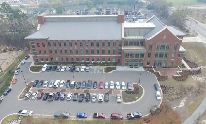 The Auburn University CASIC Engineering Building in Auburn, Alabama with brickwork from C&C Masonry
