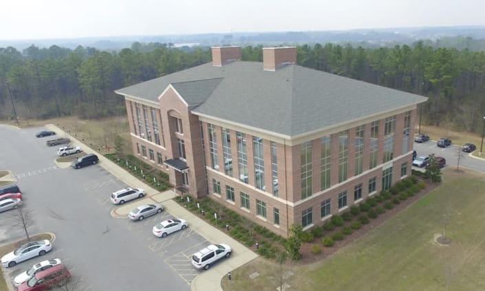 The Auburn University MRI Medical Research Building in Auburn, Alabama with brickwork from C&C Masonry
