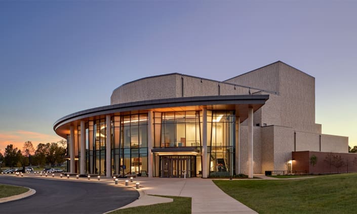 The Gouge Performing Arts Center in Auburn, Alabama with brickwork from C&C Masonry
