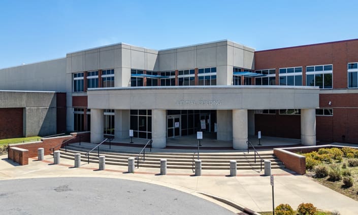 TK Davis Justice Center located in Opelika, Alabama with brickwork from C&C Masonry